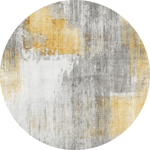 Alfombra Redonda para Sala de Estar, Imitación de Cachemira, 1 cm de Grosor, Borde Cosido, Plegable, Tapete para Mesa de Centro, Decoración del Hogar - Product Image 5