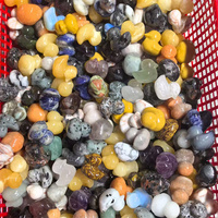 Miniaturas de Patos de Cristal Tallado de Cuarzo Natural Multicolor de 35 mm para Venta