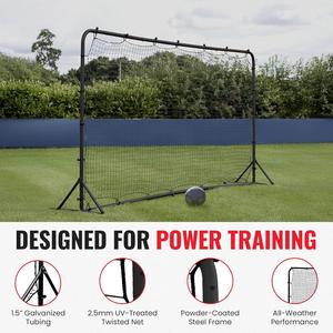 Футбольная сетка-отскок для тренировок, регулируемая, 6x4 фута, портативная, складная, с сумкой для переноски, усиленная, для тренировок на заднем дворе - Product Image 3