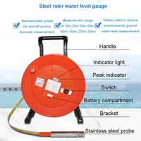 Sondeur acoustique en acier pour la mesure du niveau d'eau souterraine et de la profondeur de l'eau, avec alarme sonore, disponible en 30m, 50m, 150m, 300m, 500m - Meilleures ventes