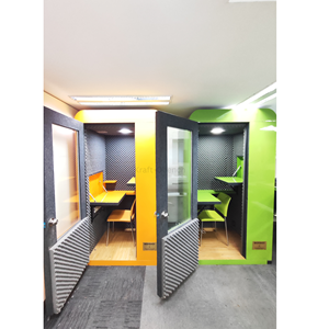 Cabina de Aislamiento Acústico para Oficina, Modelo Vocal Pod Gold, de Alta Demanda, para Llamadas Confidenciales y Trabajo Remoto, Disponible para la Venta - Product Image 3