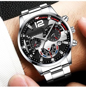 <span class=keywords><strong>Reloj</strong></span> Popular para Hombre de Moda y Negocios <span class=keywords><strong>con</strong></span> Brazalete Manecillas y Fecha <span class=keywords><strong>Reloj</strong></span> de Cuarzo Regalo Masculino - Product Image 2
