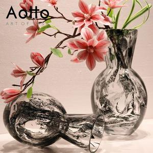 Jarrón de cristal irregular de lujo ligero - Product Image 6