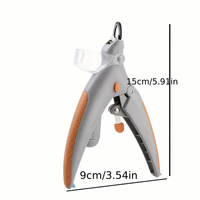 Coupe-ongles pour chien LOVEPET en plastique avec lumière LED et fonction de polissage pour le toilettage des animaux