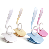 Lampe de lit à col de cygne flexible à 360 degrés avec pince Panneau de commande tactile Protection des yeux Lampe de bureau à LED