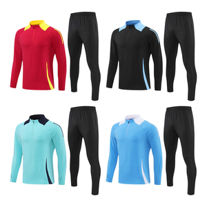 <b>Men's</b> Sport Wear with Zipper Soccer Jersey Football Kits Custom logo Soccer Tracksuit Football <b>Jackets</b> Sport Tracksuit - Product Image 1