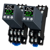 H3Y-2 AC/DC 12V 24V 220V Minuteur numérique programmable LED avec relais et socle de prise, Minuteur à cycle répété, Composants électroniques