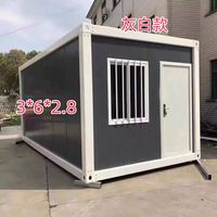 Maison modulaire préfabriquée de 20 pieds en conteneur Maison mobile portable préfabriquée pour immeuble de bureaux ou appartement