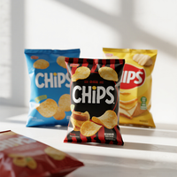 Sacs d'emballage alimentaire personnalisés en gros, Doypack, sachets verticaux, scellables sous vide, anti-odeur, en plastique et aluminium, pour biscuits et chips