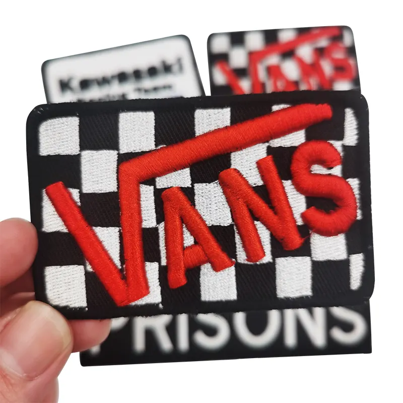 Пользовательский высококачественный 3D логотип вышивка патч низ ремень липучка 3D вышивка этикетка с крючком и петлей подложка