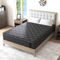 Matelas en mousse compressée King Size respirant et écologique de 30 cm d'épaisseur, design contemporain, livré enroulé en boîte, gain de place, idéal pour villas et hôtels