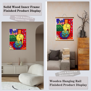 Paint by Numbers Canvas Art Kit Cartoon Cat and fish tank Pot Rectangle Digital Printing Handmade DIY Oil Painting 40x50cm - Product Image 6