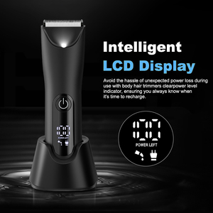 Afeitadora Corporal Eléctrica IPX6 para Hombres, Recortadora de Vello Íntimo, Kit de Depilación, Recortadora de Barba y Afeitadora de Espalda - Product Image 4