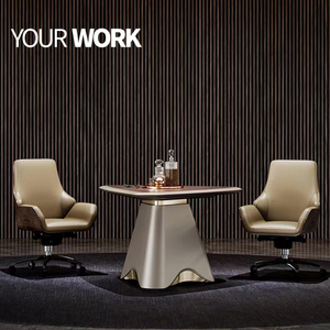 Mesa Boss de diseño de lujo para oficina con <span class=keywords><strong>pintura</strong></span> <span class=keywords><strong>y</strong></span> acabado de <span class=keywords><strong>chapa</strong></span> de madera Escritorio de oficina de China - Product Image 4