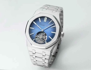 Sang Trọng Chất Lượng Tốt Nhất Không Thấm Nước Đồng Hồ Cơ Khí 41Mm Bbs Nhà Máy 2950 Tourbillon Tự Động Phong Trào Audemars Khói Đồng Hồ Màu Xanh - Product Image 2