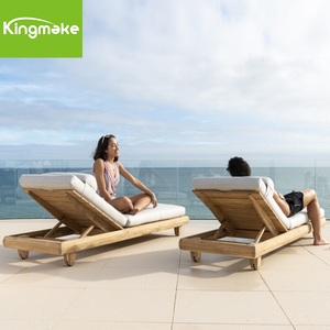 Outdoor <span class=keywords><strong>Chaise</strong></span> <span class=keywords><strong>Lounge</strong></span> Stoel Teak Zonnebank Waterdicht Zwembad Strand Hotel Ligstoel Zwembad Zwembad <span class=keywords><strong>Lounge</strong></span> Stoel - Product Image 4