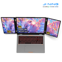 Ordinateur portable professionnel triple écran 16+10,5+10,5 pouces Intel Core i5 12450H IPS 1920x1200 16 Go 512 Go SSD Windows 11 Pro Boîtier métallique