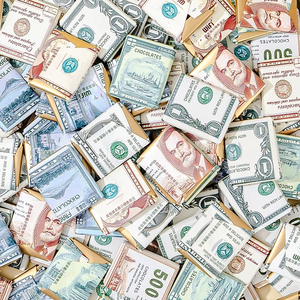 <span class=keywords><strong>Venta</strong></span> Directa de Fábrica, Bloques de Chocolate Sólido en Forma de Billete, Dulces al por Mayor - Product Image 5