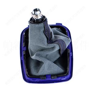 Funda de Cuero para Palanca de Cambios de Volkswagen Golf 4, Marco Azul, Estilo Clásico, Protección para Transmisión Manual, Sin Magnético - Product Image 3