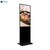 Affichage numérique LCD tactile sur pied EKAA 32 pouces pour intérieur/extérieur, signalisation publicitaire, orientation, magasins de détail, centres commerciaux