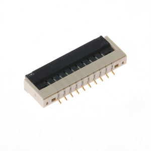 Connecteur FPC/FFC ZIF à angle droit, type SMT, pas de 1,25 mm, contact inférieur, verrouillage par bascule, 4-80 broches - Product Image 1