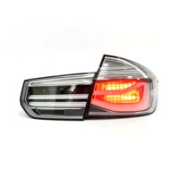 Aksesoris Mobil SJC untuk BMW Seri 3 F30 F35 M3 Lampu Belakang LED Modifikasi Lampu Belakang Bening dengan Latar Belakang Putih 2013-2017