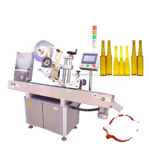 Full Auto Bottle Water Oral Ampoule Glass Bottle Labeling Machine With High Quality Low Price