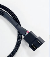 Kabel ekstensi kipas pendingin CPU Male ke Female 2540-4 pin untuk kabel kipas komputer
