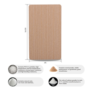 Chất lượng cao không thấm nước thân thiện trang trí WPC tường ốp tùy chỉnh hiện đại Gỗ Veneer WPC trang trí tấm Tường - Product Image 3