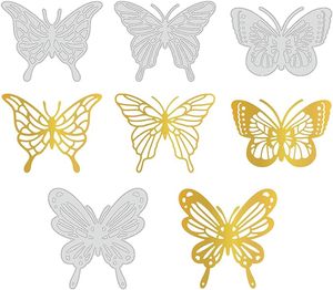 4 Uds. Patrón de mariposa en relieve Scrapbooking MetalHot Foil Plate para DIY Foil Paper Decor Fabricación de tarjetas de felicitación - Product Image 2
