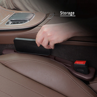 Boîte de rangement pratique en PU anti-chute pour console de voiture, organisateur latéral de siège de voiture, bande de remplissage pour l'espace entre les sièges