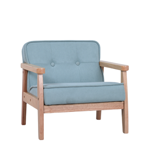 Sillón Individual para Niños Pequeños, Estructura de Madera Maciza, Tela de Pana, Ergonómico, Plegable, Moderno, Portátil, Ecológico, para Comedor y Dormitorio - Product Image 3