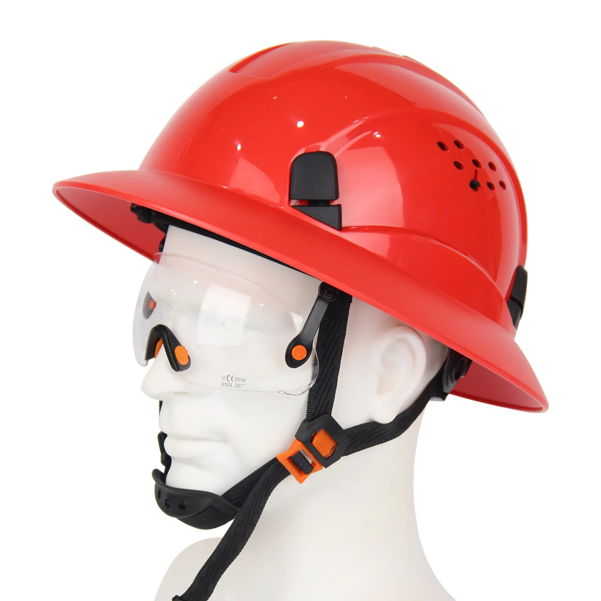 2024 Phiên Bản Mới Của Đầy Đủ Tiềm Năng ANSI Z89.1 PPE An Toàn Công Nghiệp Full-Side Mũ Bảo Hiểm An Toàn Xây Dựng Với PC Kính An Toàn