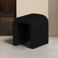 Chaise de coiffeuse de luxe en crème danoise, tabouret de maquillage design en maille pour chambre de fille