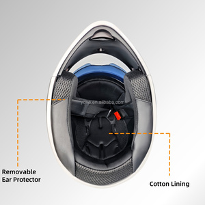 Nouveaux produits : Casques de moto unisexes en ABS avec feu arrière LED, casque modulaire, protection de la tête, fabricants de casques de moto - Product Image 4