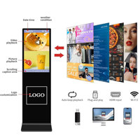 Kiosque vertical debout de plancher interactif futé d'affichage à LED de 55 pouces avec l'écran tactile pour le signage de Digital de file d'attente d'hôpital