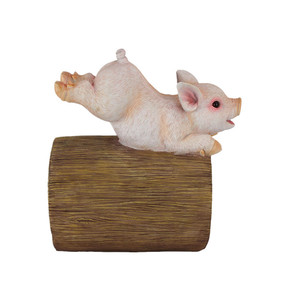 Nanwei Résine Jardin Décoratif <span class=keywords><strong>Cochon</strong></span> Statue Gouttière Descente Extension avec Peint Ornements Résine Artisanat Figurine Modèle <span class=keywords><strong>Peinture</strong></span> - Product Image 3