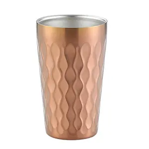 Sell well food grade 304 stainless steel drink cup stackable for party cold drink cup double wall vacuum construction drink cup