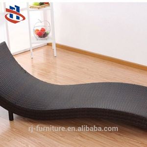 <span class=keywords><strong>Chaise</strong></span> <span class=keywords><strong>longue</strong></span> portable en poly rotin en forme de S moderne, mobilier de plage extérieur de haute qualité pour hôtels, villas, cour, <span class=keywords><strong>piscine</strong></span> - Product Image 4