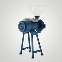 Moulin à Aliments Électrique 220V de Haute Qualité, Nouveau Design, pour Animaux et Volailles, Broyeur Humide et Sec pour Maïs, Céréales, Riz, Blé