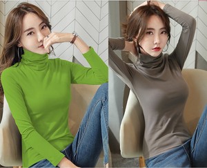 Maglietta vuota della biancheria intima <span class=keywords><strong>termica</strong></span> del collo alto della manica lunga delle donne - Product Image 3