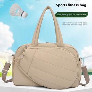 Sac fourre-tout pour femme, sac de sport de plein air, sac de gym, sac imperméable en nylon et polyester, sac pour raquettes de badminton et de tennis - Product Image 1