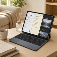 Nouvel étui clavier pour iPad Air et iPad Pro avec pavé tactile multi-touch, connexion intelligente directe, sans connexion Bluetooth MK032