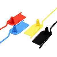 Scellé de sécurité en plastique PN-PS2203 pour expédition, scellés de sécurité indicateurs, scellé de sécurité en plastique plat à serrage progressif