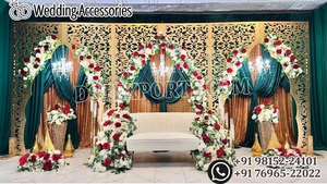 Mandap de Boda de Lujo Blanco con Corte Láser para Australia, Mandap Moderno con Corte Láser para Bodas, Mandap de Boda Blanco de Lujo para Texas - Product Image 3