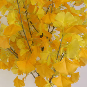 <span class=keywords><strong>Ginkgo</strong></span> <span class=keywords><strong>Biloba</strong></span> artificiel vivant résistant aux UV de 2m de haut avec feuilles jaunes pour décoration de <span class=keywords><strong>jardin</strong></span> extérieur personnalisé en usine - Product Image 4