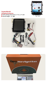 UPSZTEC <span class=keywords><strong>12</strong></span>,1 "Pantalla Vertical coche Radio reproductor Multimedia para Toyota Alphard Vellfire A20 2008-2014 Elfa A20 - Product Image 4