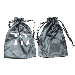 Bonnet de nuit personnalisable, bandeau, sac de rangement à cordon, logo privé, bonnets noirs et colorés, et foulard en satin pour femmes - Product Image 3