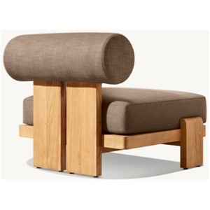 Ngoài trời ban công đồ nội thất thủ công-crafted màu sắc tự nhiên rắn gỗ tếch <span class=keywords><strong>sofa</strong></span> Set - Product Image 4