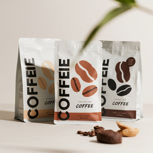 Kunden spezifisch bedruckte Verpackung Stand up Kaffeebohnen beutel 1kg 2kg 5kg 10kg 20kg <span class=keywords><strong>Gro</strong></span>ße Verpackung Kaffee beutel mit Reiß verschluss - Product Image 4